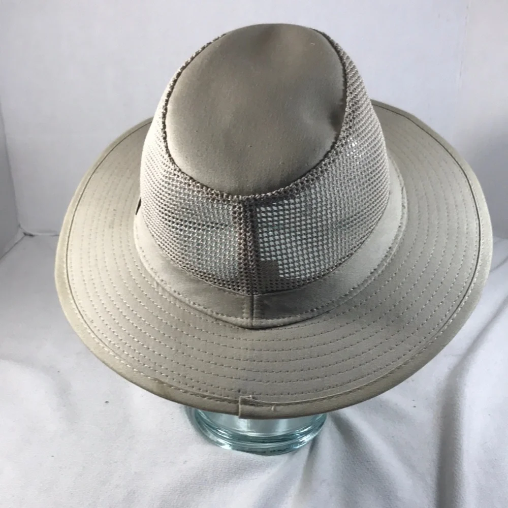 Panama Jack Original Unisex Beige Lightweight Mesh Safari Hat Size XL